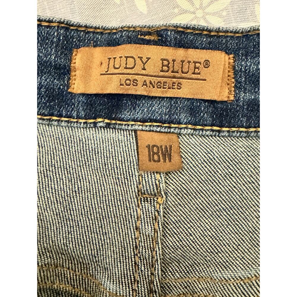 Judy Blue Jeans Plus Sz 18 W Curvy Fit Medium Wash Tummy Control High Waist NWT - Picture 9 of 12